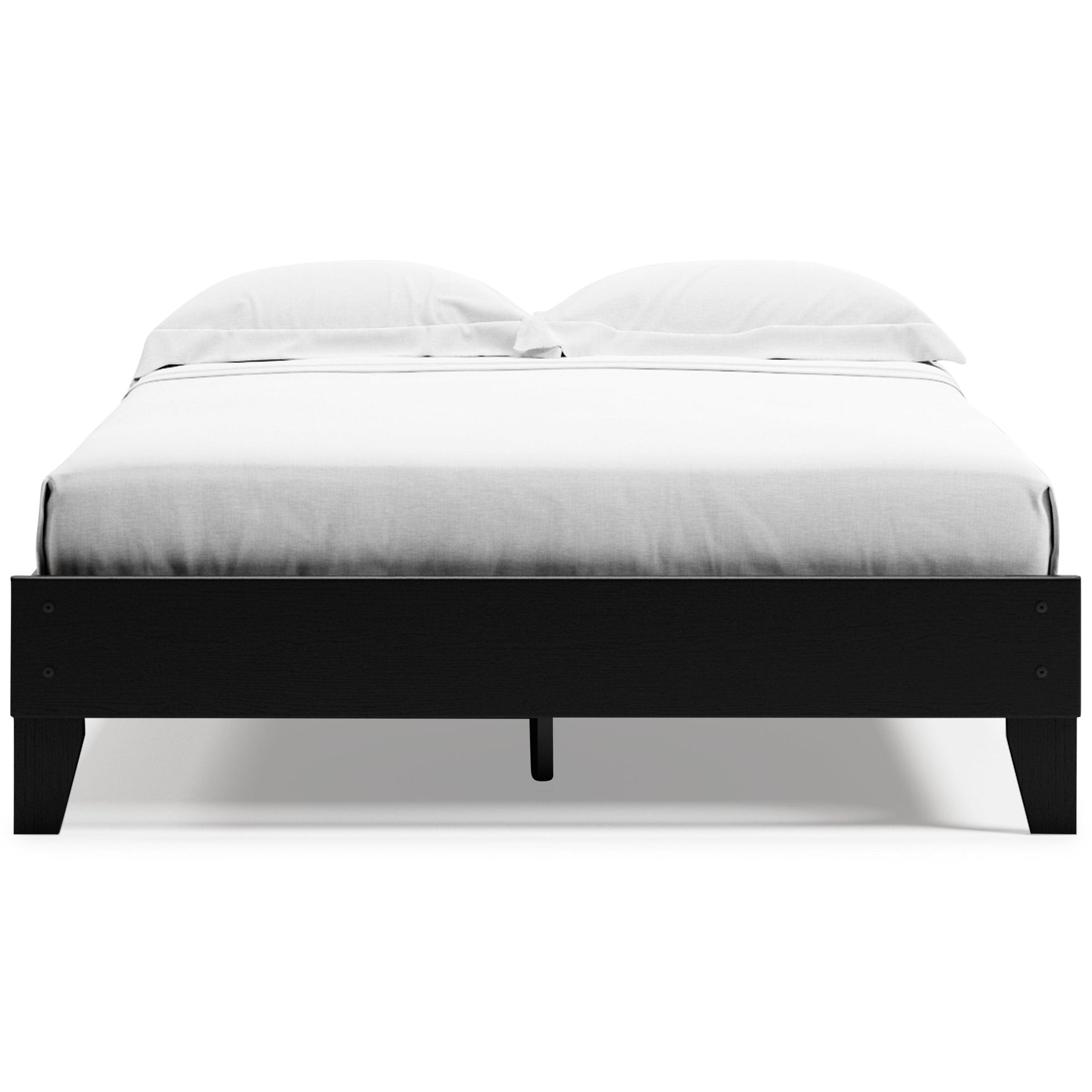 Finch Black Queen Platform Bed - Ella Furniture