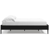 Finch Black Queen Platform Bed - Ella Furniture