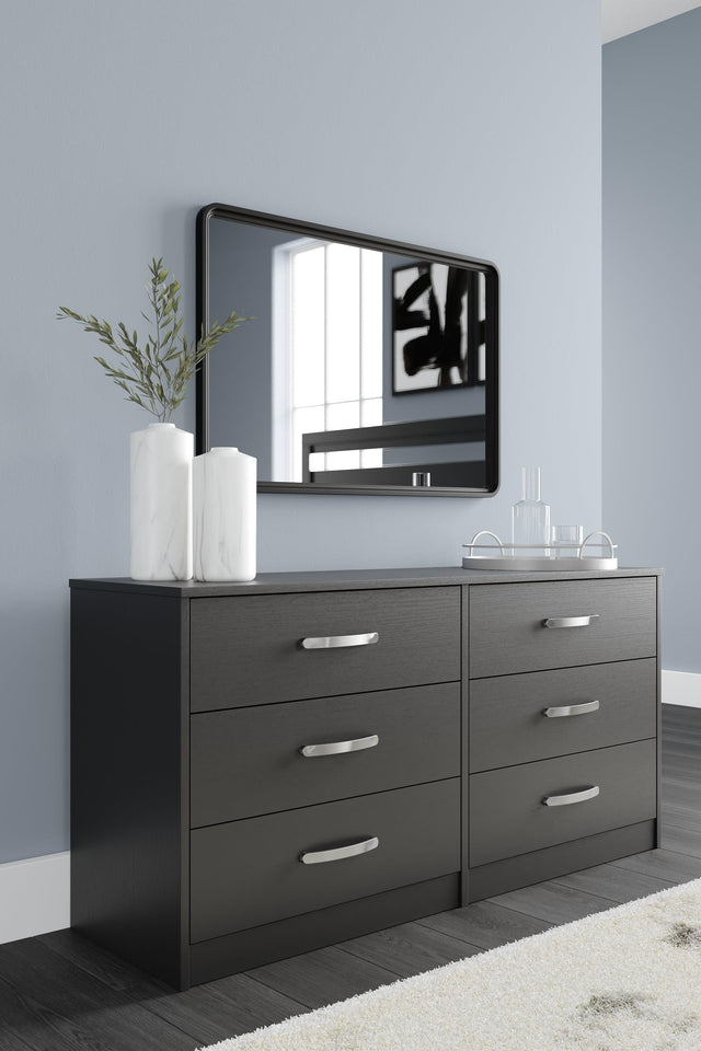 Finch Black Dresser - Ella Furniture