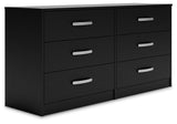 Finch Black Dresser - Ella Furniture