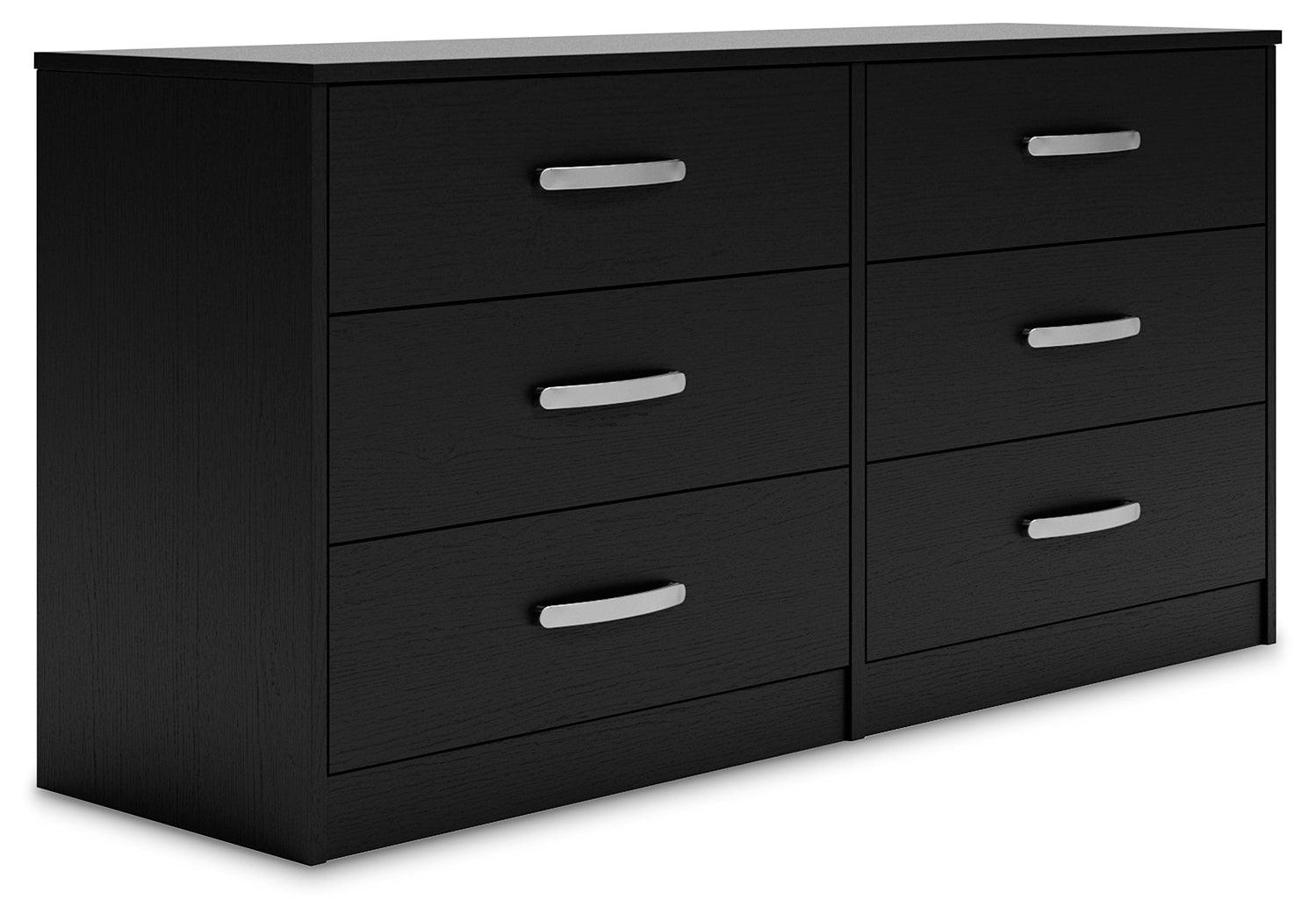 Finch Black Dresser - Ella Furniture