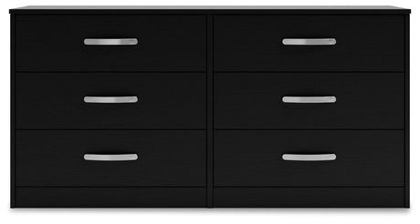 Finch Black Dresser - Ella Furniture