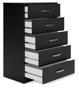 Finch Black Chest Of Drawers - Ella Furniture