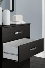 Finch Black Chest Of Drawers - Ella Furniture