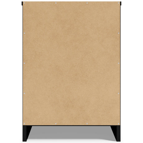 Finch Black Nightstand - Ella Furniture