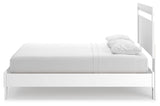 Flannia White Queen Panel Platform Bed - Ella Furniture