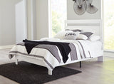 Flannia White Queen Panel Platform Bed - Ella Furniture