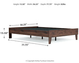 Calverson Mocha Full Platform Bed - Ella Furniture