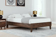 Calverson Mocha Full Platform Bed - Ella Furniture