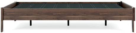 Calverson Mocha Queen Platform Bed - Ella Furniture