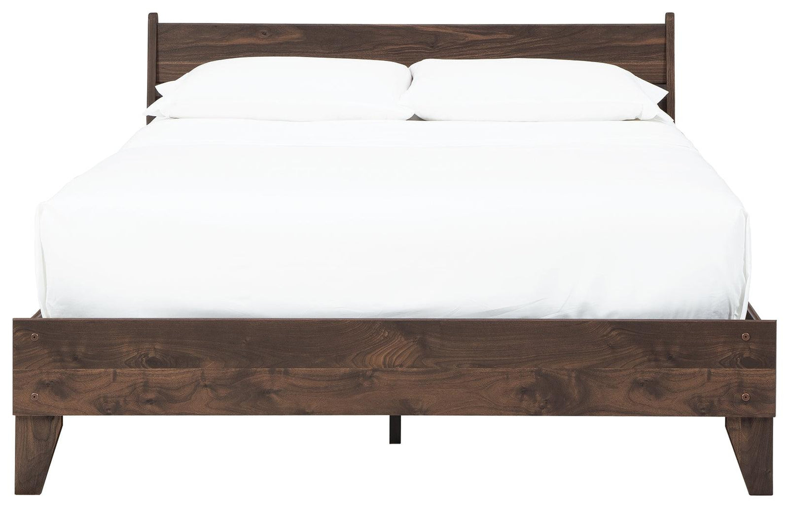 Calverson Mocha Full Panel Platform Bed - Ella Furniture