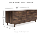 Calverson Mocha Dresser - Ella Furniture