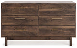 Calverson Mocha Dresser - Ella Furniture