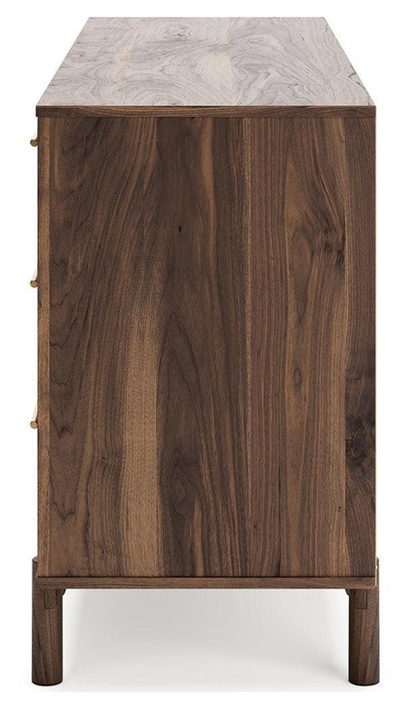 Calverson Mocha Dresser - Ella Furniture