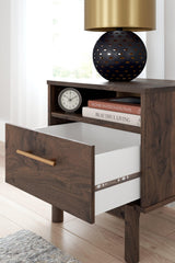 Calverson Mocha Nightstand - Ella Furniture