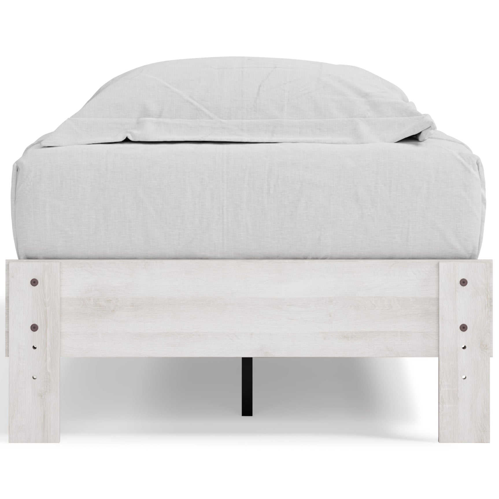 Shawburn Whitewash Twin Platform Bed - Ella Furniture