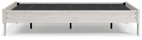 Shawburn Whitewash Full Platform Bed - Ella Furniture