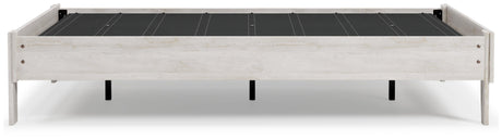 Shawburn Whitewash Full Platform Bed - Ella Furniture