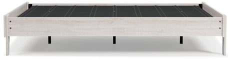 Shawburn Whitewash Queen Platform Bed - Ella Furniture