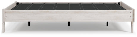 Shawburn Whitewash Queen Platform Bed - Ella Furniture