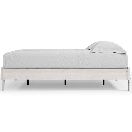 Shawburn Whitewash Queen Platform Bed - Ella Furniture