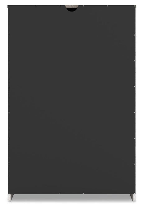 Shawburn Whitewash/charcoal Gray Chest Of Drawers - Ella Furniture