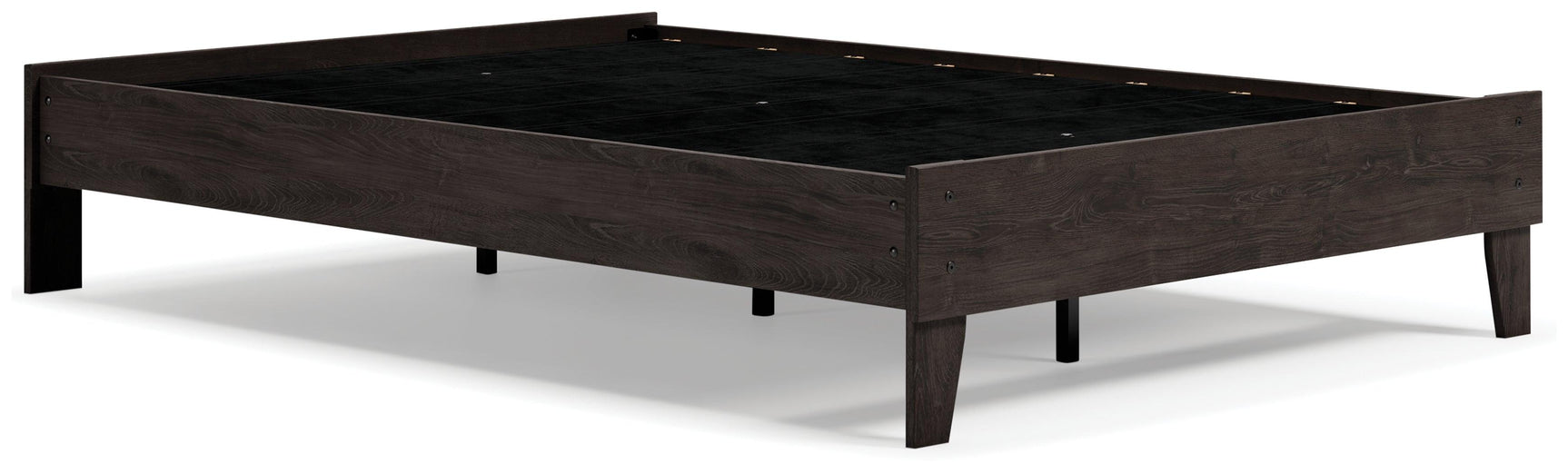 Piperton Black Full Platform Bed - Ella Furniture