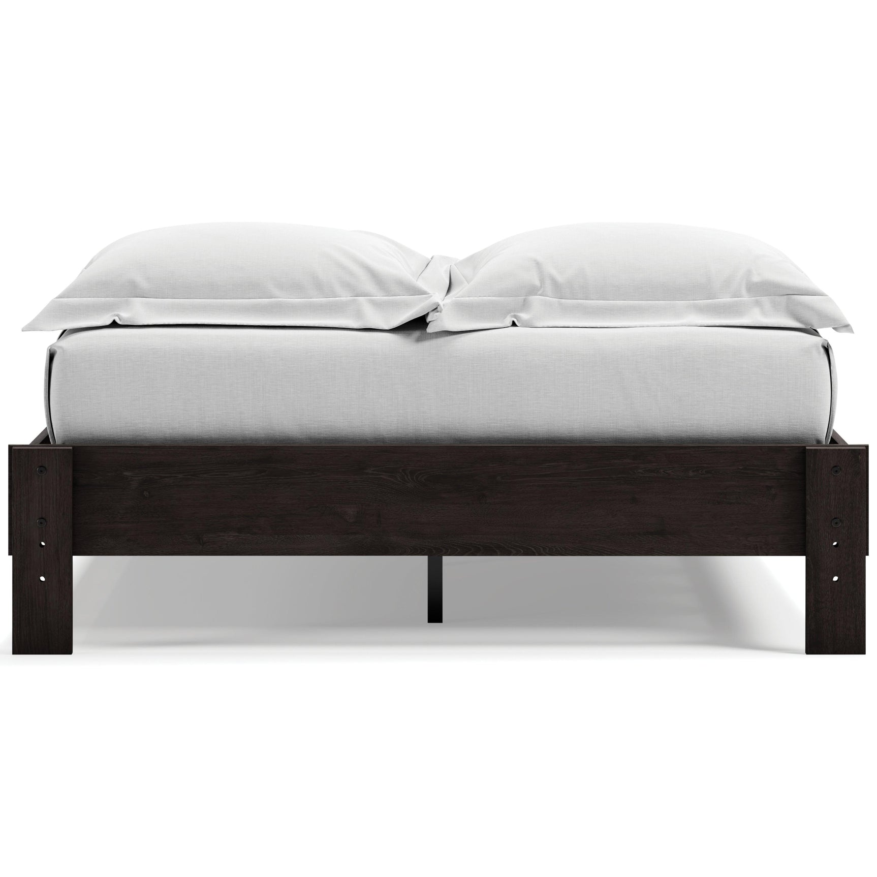 Piperton Black Queen Platform Bed - Ella Furniture