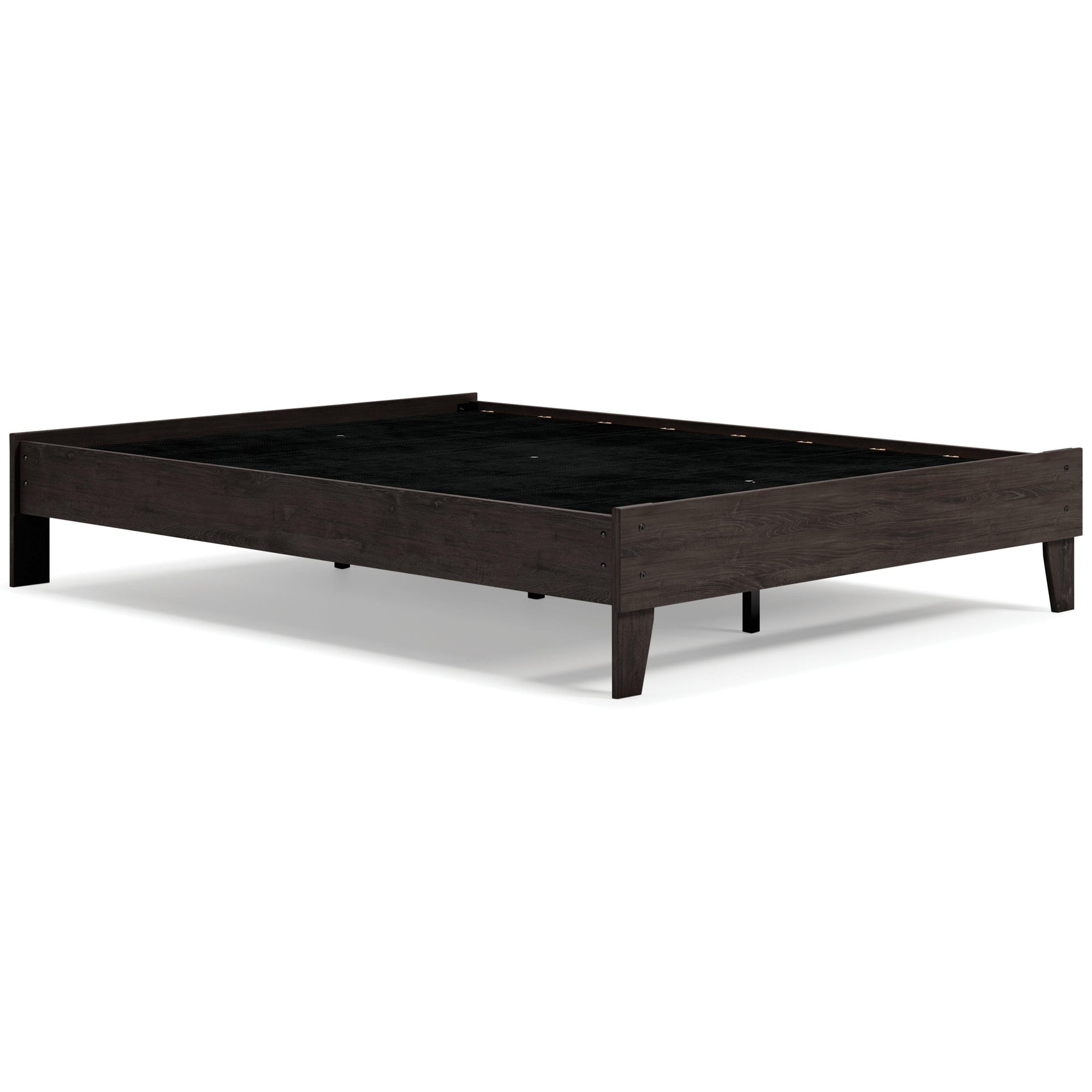 Piperton Black Queen Platform Bed - Ella Furniture