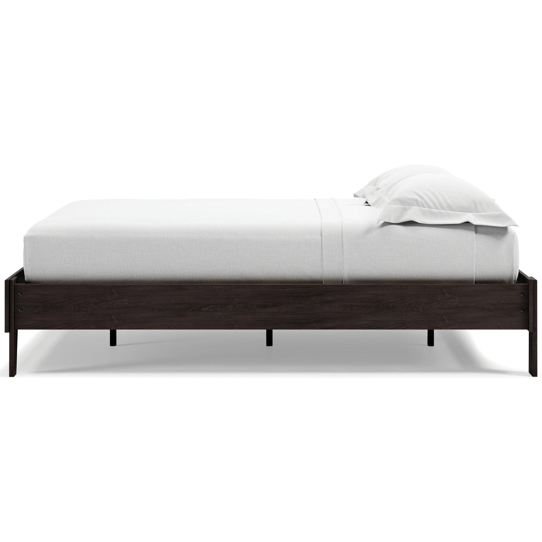 Piperton Black Queen Platform Bed - Ella Furniture