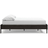 Piperton Black Queen Platform Bed - Ella Furniture