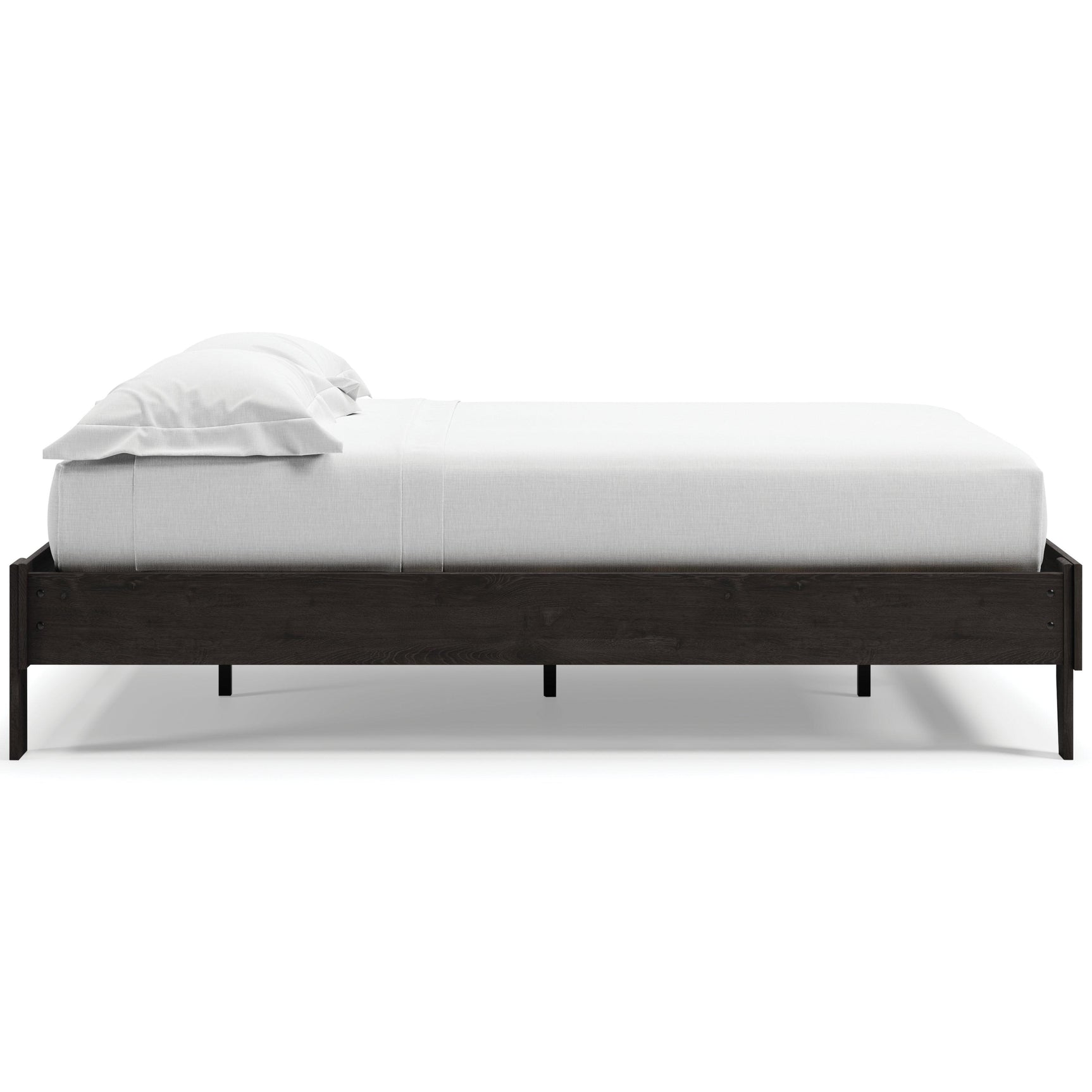 Piperton Black Queen Platform Bed - Ella Furniture