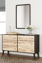 Piperton Two-tone Brown/Black Dresser - Ella Furniture