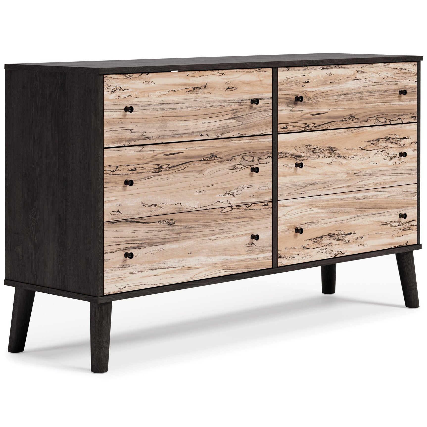 Piperton Two-tone Brown/Black Dresser - Ella Furniture