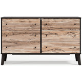 Piperton Two-tone Brown/Black Dresser - Ella Furniture