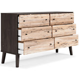 Piperton Two-tone Brown/Black Dresser - Ella Furniture