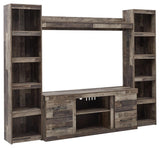 Derekson Multi Gray 4-Piece Entertainment Center - Ella Furniture