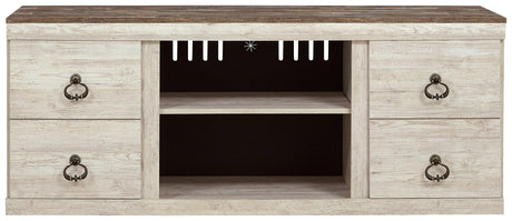 Willowton Whitewash 60" Tv Stand - Ella Furniture