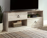 Willowton Whitewash 59" Tv Stand - Ella Furniture