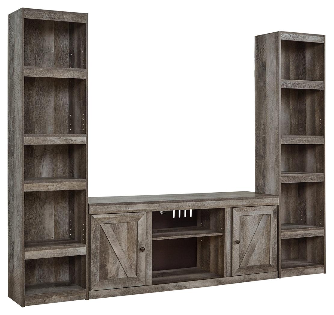 Wynnlow Gray 3-Piece Entertainment Center - Ella Furniture