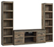 Trinell Brown 3-Piece Entertainment Center EW0446W10 - Ella Furniture