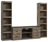 Trinell Brown 3-Piece Entertainment Center EW0446W10 - Ella Furniture