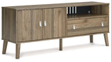 Aprilyn Honey 59" Tv Stand - Ella Furniture