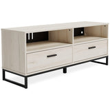 Socalle Light Natural Medium Tv Stand - Ella Furniture