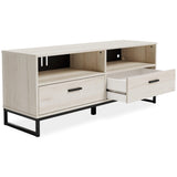 Socalle Light Natural Medium Tv Stand - Ella Furniture