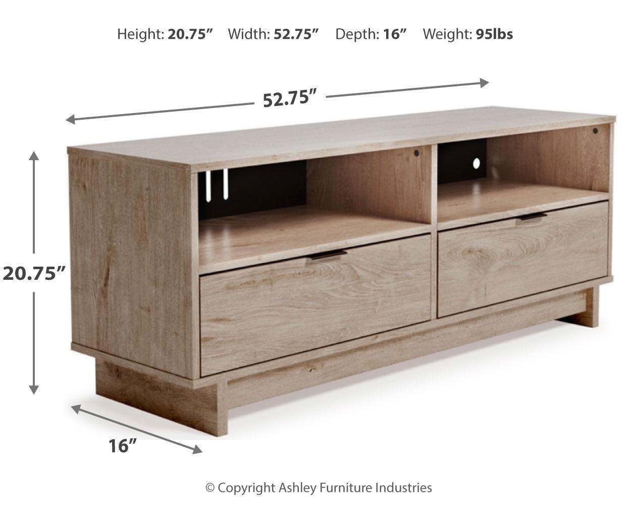 Oliah Natural Medium Tv Stand - Ella Furniture