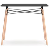 Jaspeni Black/natural Home Office Desk - Ella Furniture