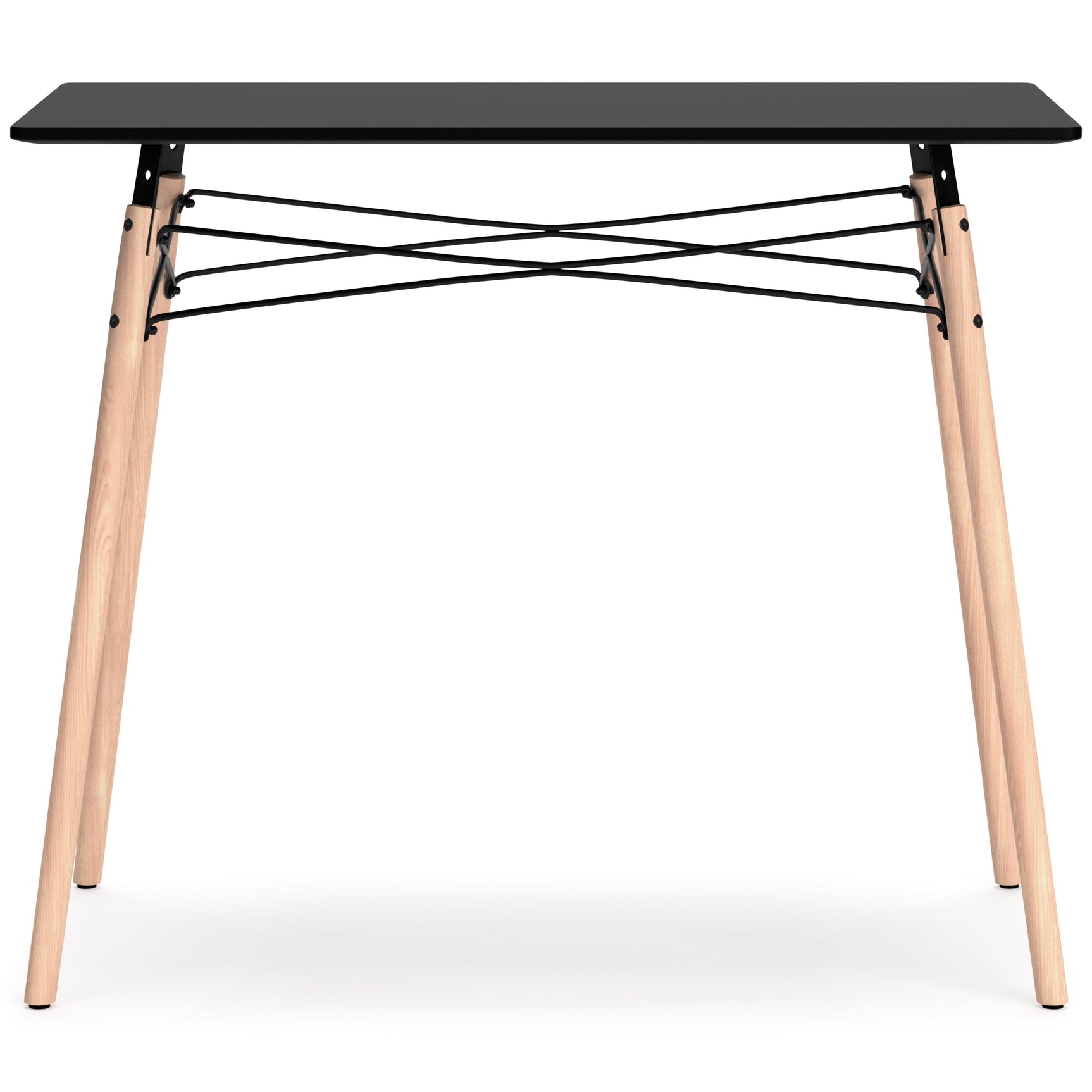 Jaspeni Black/natural Home Office Desk - Ella Furniture