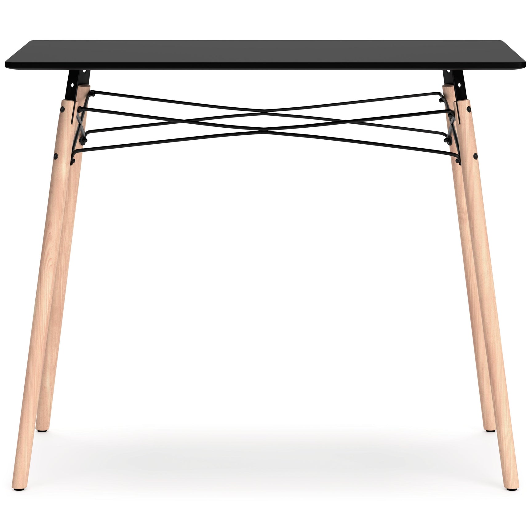 Jaspeni Black/natural Home Office Desk - Ella Furniture