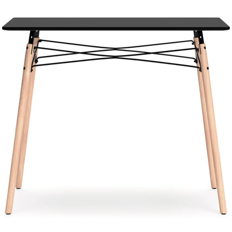 Jaspeni Black/natural Home Office Desk - Ella Furniture
